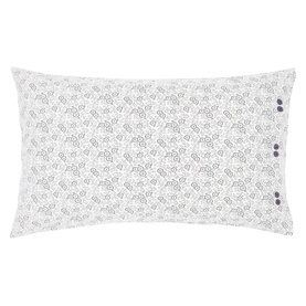 Stafford Standard Pillowcase Pair  Navy/Red