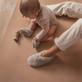 Merino Sheepskin Mama Booties Cloud