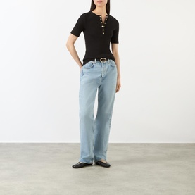 Alessia Half-Buttoned T-Shirt