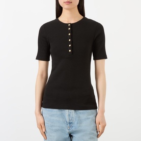 Alessia Half-Buttoned T-Shirt