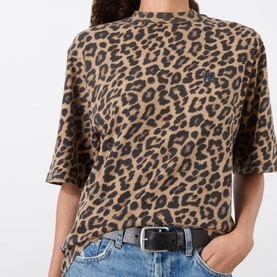 Avi Logo Leopard T-Shirt