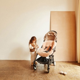 Sheepskin Snuggler Buggy Liner Rose