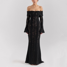 Belle Off-The-Shoulder Lace Dress