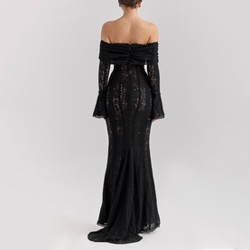 Belle Off-The-Shoulder Lace Dress