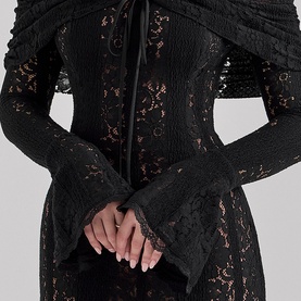 Belle Off-The-Shoulder Lace Dress