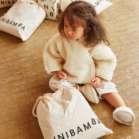 Merino Sheepskin Baby Booties Milk