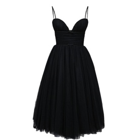 Countess Ruched Bodice Flared Dress