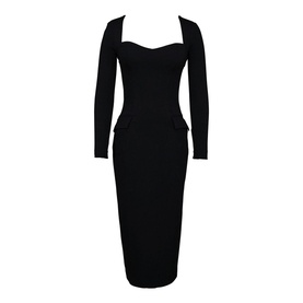Ella Stretch Crepe Fitted Dress