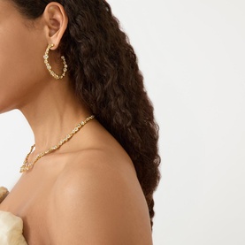 Asterales Large Hoop Earrings