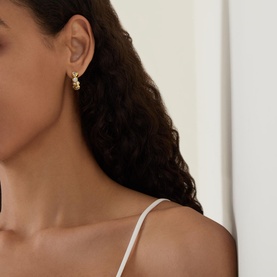 Asterales Small Hoop Earrings