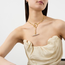 Solanales Crystal Toggle Necklace