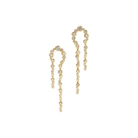 Asterales Arched Long Drop Earrings