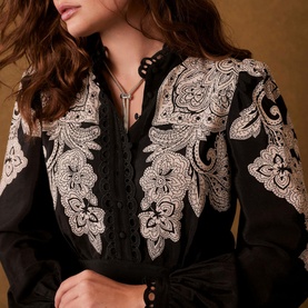 Paisley Mini Shirt Dress