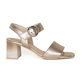 Kruger Metallic Block Heel Sandals