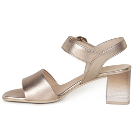 Kruger Metallic Block Heel Sandals