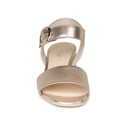 Kruger Metallic Block Heel Sandals