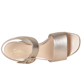 Kruger Metallic Block Heel Sandals