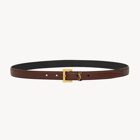 Cassandr&eacute; Logo Leather Belt