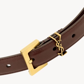 Cassandr&eacute; Logo Leather Belt