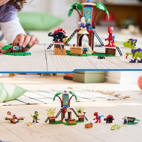 Spidey  and Gobby's Raptor Battle at Tree House HQ