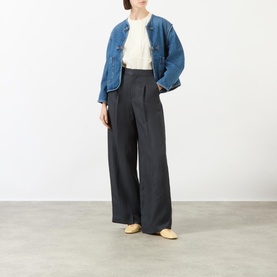 Bristol Pleated Wide Leg Trousers