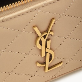 Gaby Quilted Mini Leather Vanity Case