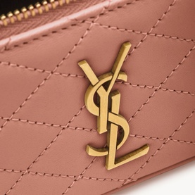 Gaby Quilted Mini Leather Vanity Case