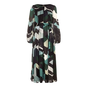 Francesca Printed Pleated Dress