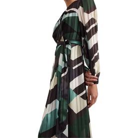 Francesca Printed Pleated Dress