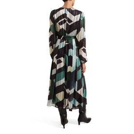 Francesca Printed Pleated Dress