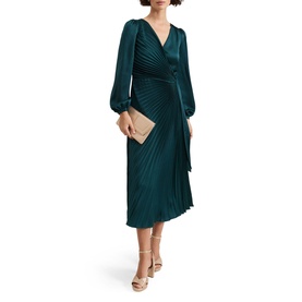 Gracie Sunray Pleated Wrap Dress