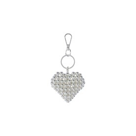 Beaded Heart Bag Charm