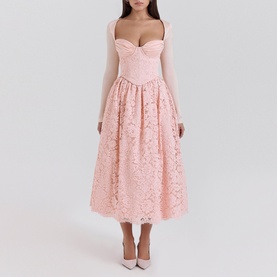 Duchess Lace Corset, Flared Skirt & Bolero Set