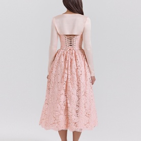 Duchess Lace Corset, Flared Skirt & Bolero Set