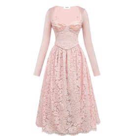 Duchess Lace Corset, Flared Skirt & Bolero Set