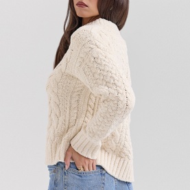 Jasper Chunky Cable Knit Sweater