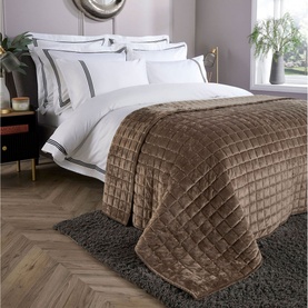 Velvet Throw Taupe