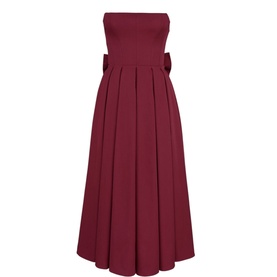 Pandora Detachable Bow Midi Dress