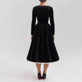 Mademoiselle Velvet Tulle Dress With Bolero
