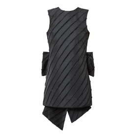 Oversized Bow Mini Shift Dress