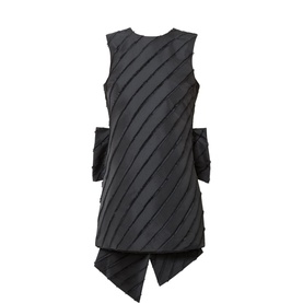 Oversized Bow Mini Shift Dress