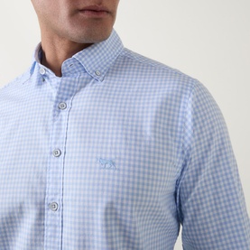 Embroidered Logo Check Oxford Shirt