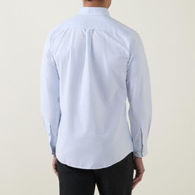 Embroidered Logo Striped Oxford Shirt