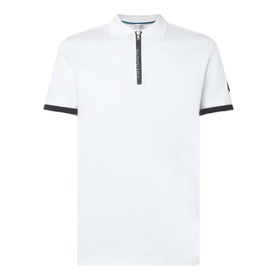 Logo Badge Quarter-Zip Polo Shirt
