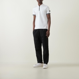Logo Badge Quarter-Zip Polo Shirt