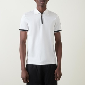 Logo Badge Quarter-Zip Polo Shirt