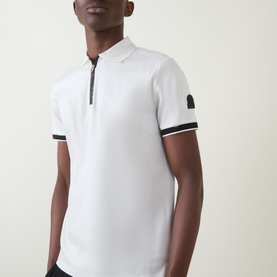 Logo Badge Quarter-Zip Polo Shirt