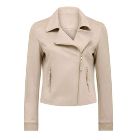 Indie Faux-Suede Biker Jacket