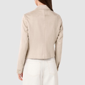 Indie Faux-Suede Biker Jacket