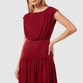 Lila Crinkle Textured Dress